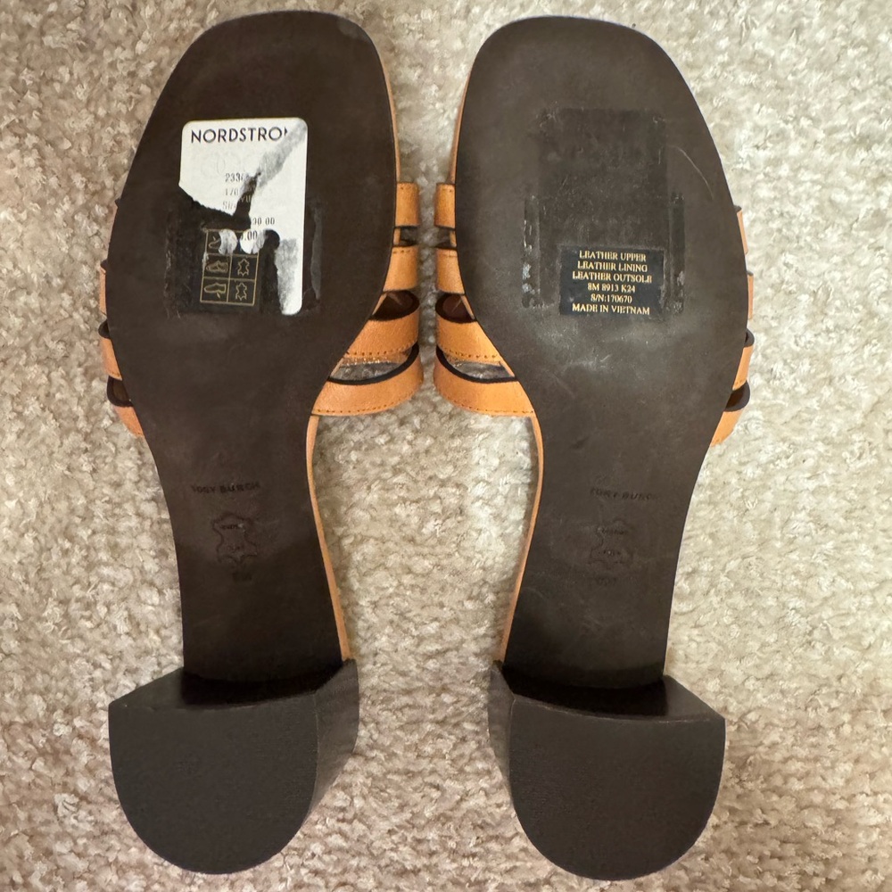 NEW Tory Burch Ines Cage Slide Sandal in Camel - Picture 9 of 10